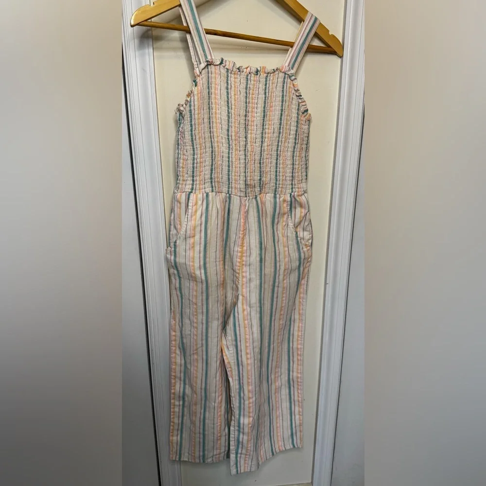 Cat & Jack linen blend wide leg romper